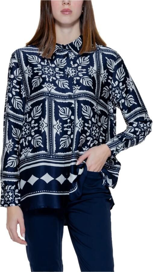 Street One Lange mouwen damesoverhemd viscose collectie Multicolor Dames