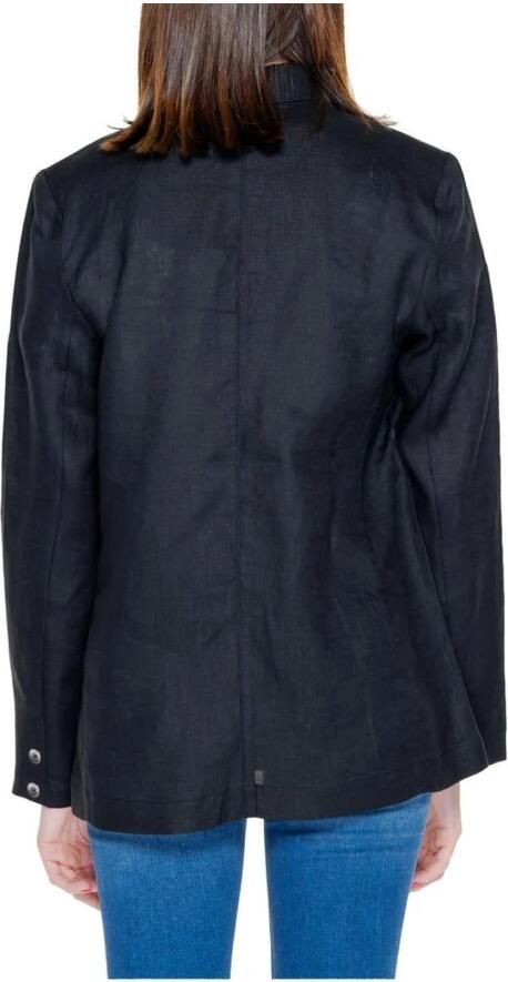 Street One Linnen Damesjas Lente Zomer Collectie Black Dames