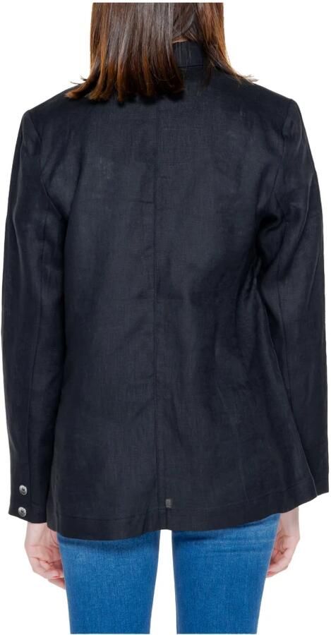 Street One Linnen Damesjas Lente Zomer Collectie Black Dames