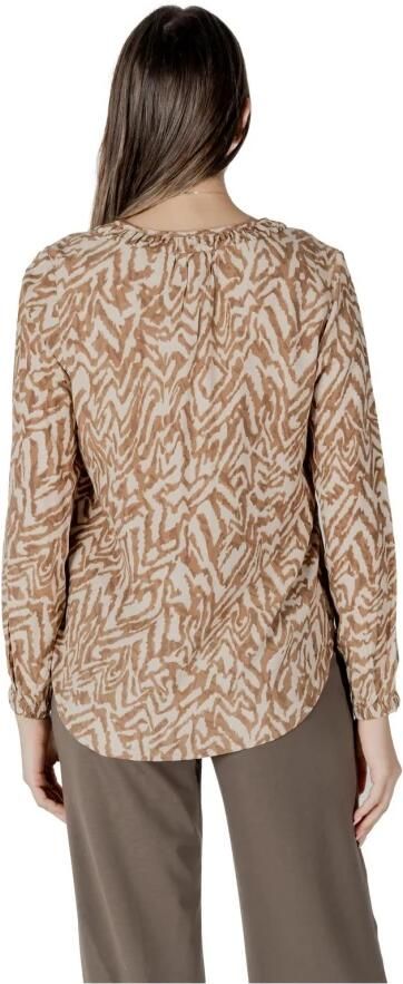 Street One Luipaardprint Blouse met knoopsluiting Beige Dames - Foto 2