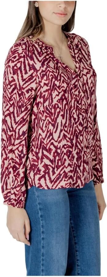 Street One Luipaardprint Viscose Blouse met Klassieke Kraag Multicolor Dames - Foto 2