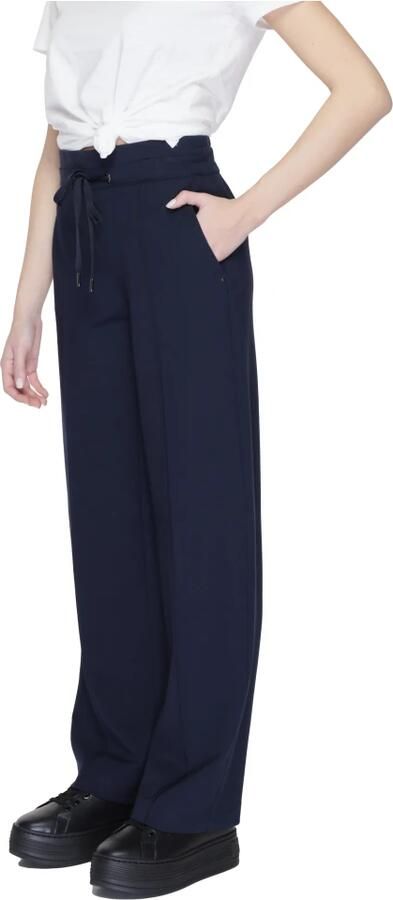 Street One Blauwe Vetersluiting Broek Dames Lente Zomer Blue Dames