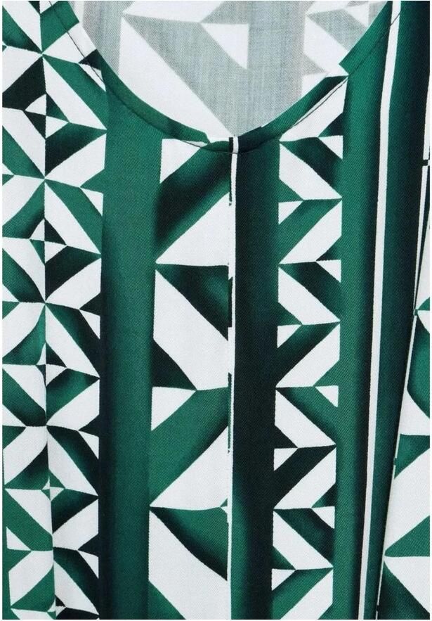 Street One Lange Jurk Lente Zomer Collectie Viscose Multicolor Dames