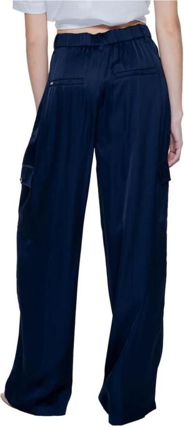 Street One Viscose Palazzo Broek voor Vrouwen Blue Dames