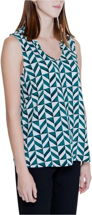 Street One Groene Geometrische Tanktop Dames Lente Zomer Green Dames - Foto 4