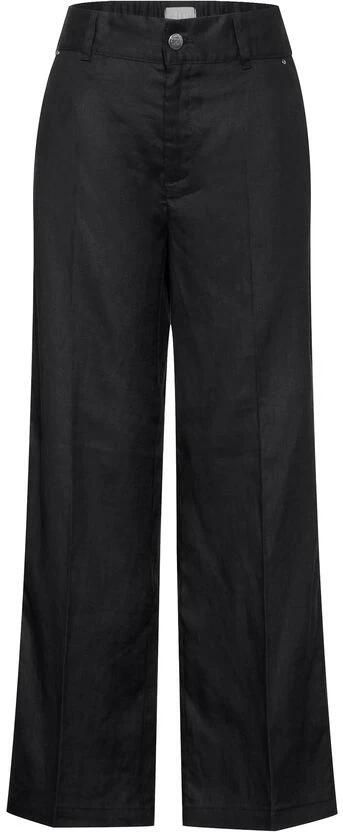 Street One Veelzijdige Linnen Broek met Zakken Black Dames