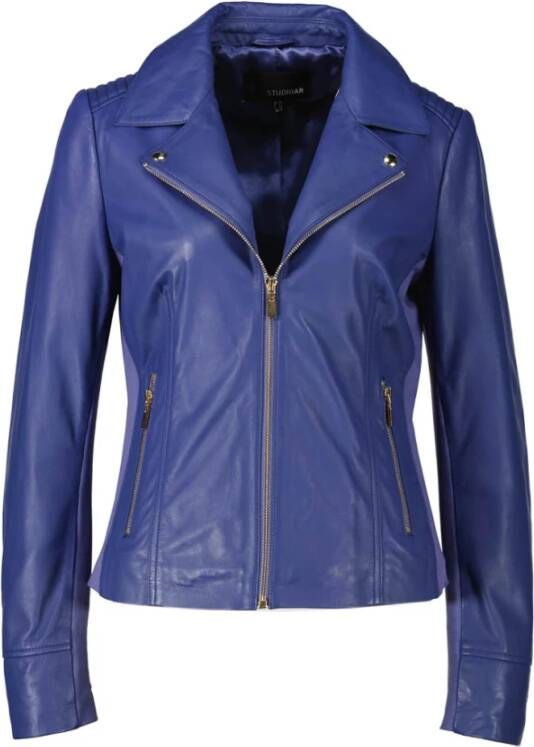 Studio AR by Arma Leather Jackets Purple Dames