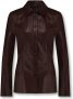 Studio AR by Arma Leren Blouse (Maat 36) Bruin Dames - Thumbnail 1