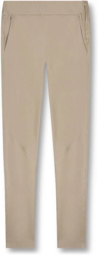 Studio AR by Arma Leren Broek (Maat 36) Beige Dames