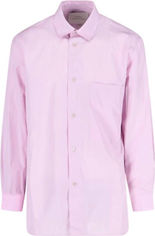 Studio Nicholson Alledaagse t-Overhemd Roze Heren
