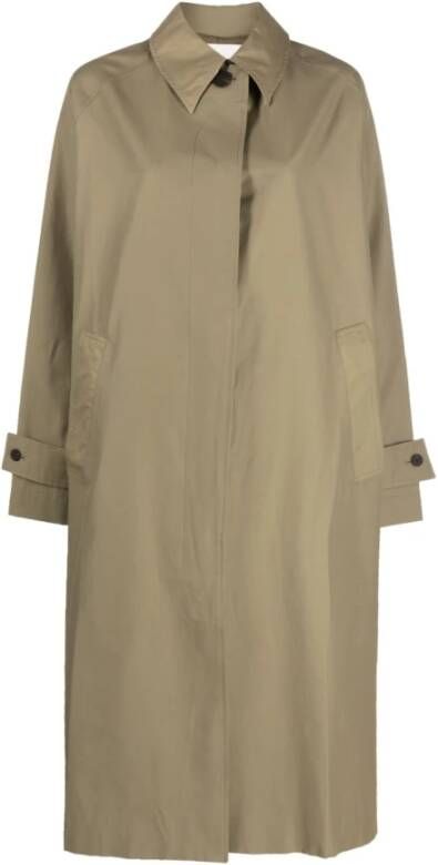 Studio Nicholson Single-Breasted Coats Beige Dames