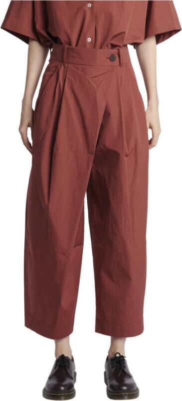 Studio Nicholson Straight Trousers Bruin Dames