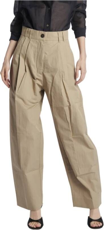 Studio Nicholson Straight Trousers Groen Dames