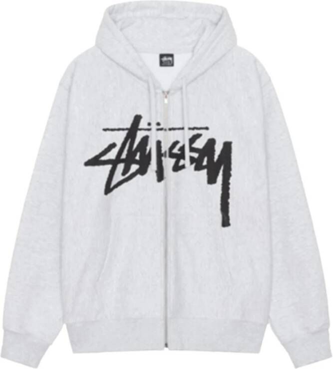 Stüssy Grijze Venus Zip Hoodie Grijs Heren