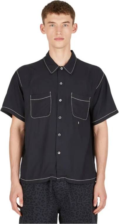 Stüssy Shirt met korte mouwen Zwart Heren