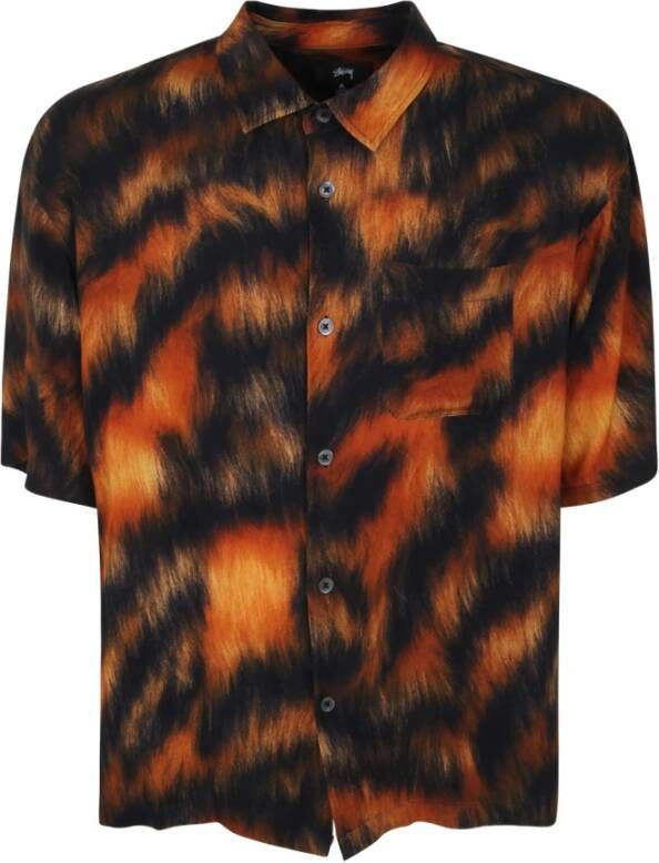 Stüssy Short Sleeve Shirts Bruin Heren