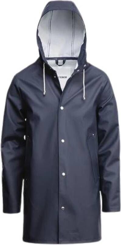 Stutterheim Navy Regenjas Stockholm Stijl Blue Unisex