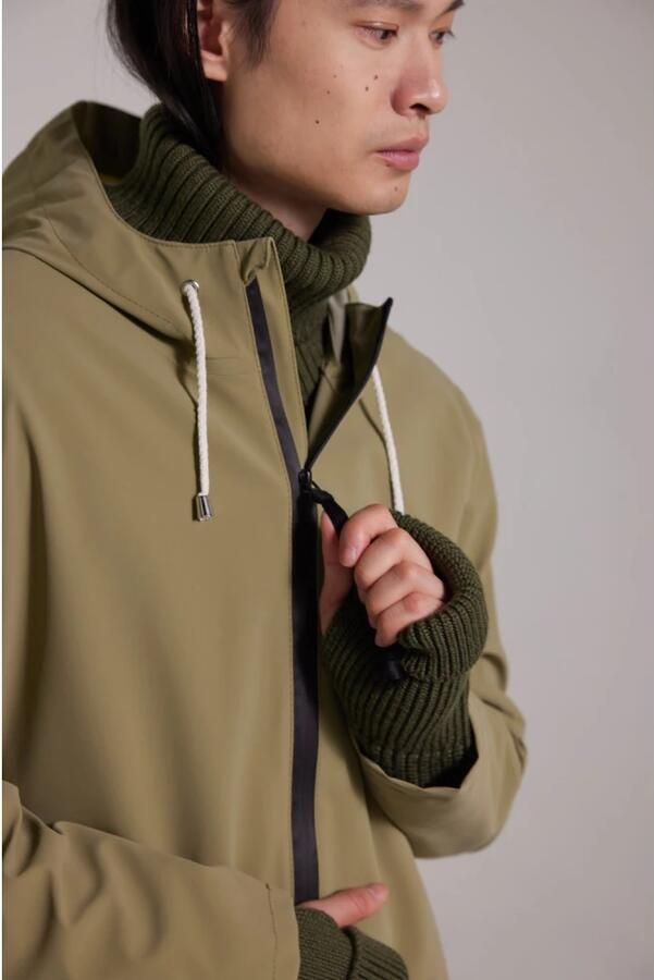 Stutterheim Lichtgewicht Rits Mat Regenjas Green Heren - Foto 2