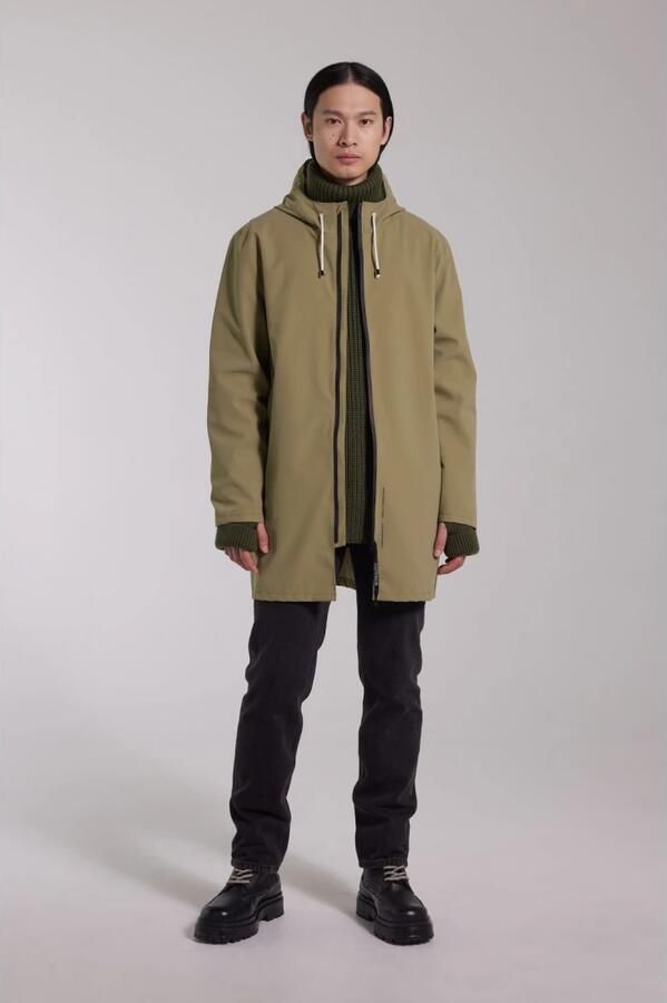 Stutterheim Lichtgewicht Rits Mat Regenjas Green Heren - Foto 4