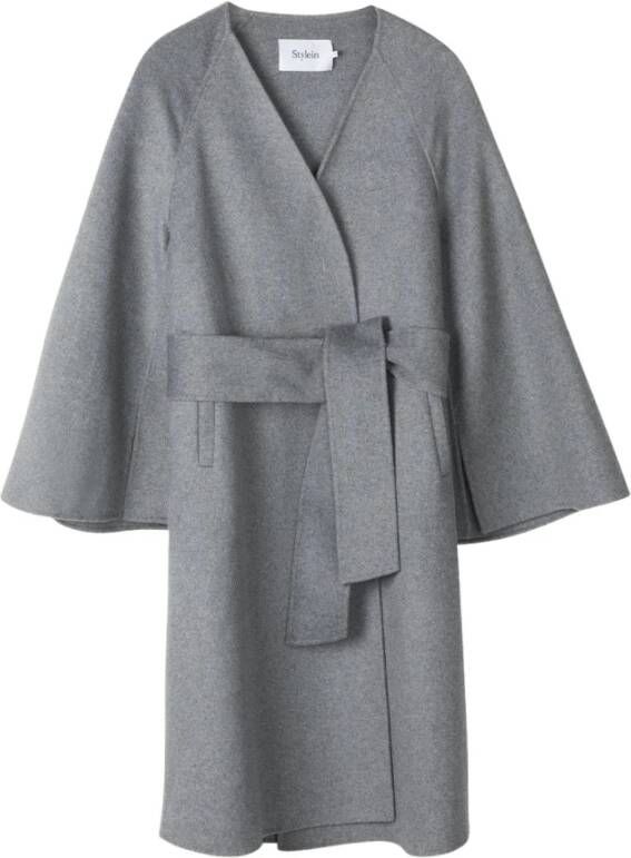 Stylein Belted Coats Grijs Dames