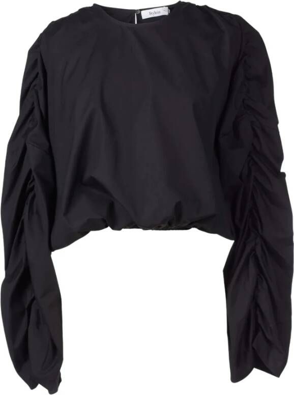Stylein Jennifer Top Stijlvolle en veelzijdige blouses Black Dames
