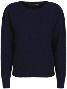 Summum Woman Pullover with a cable pattern Blauw Dames