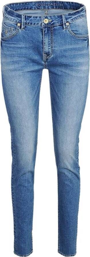 Summum Woman Skinny Jeans Klassieke Pasvorm Blauw Dames