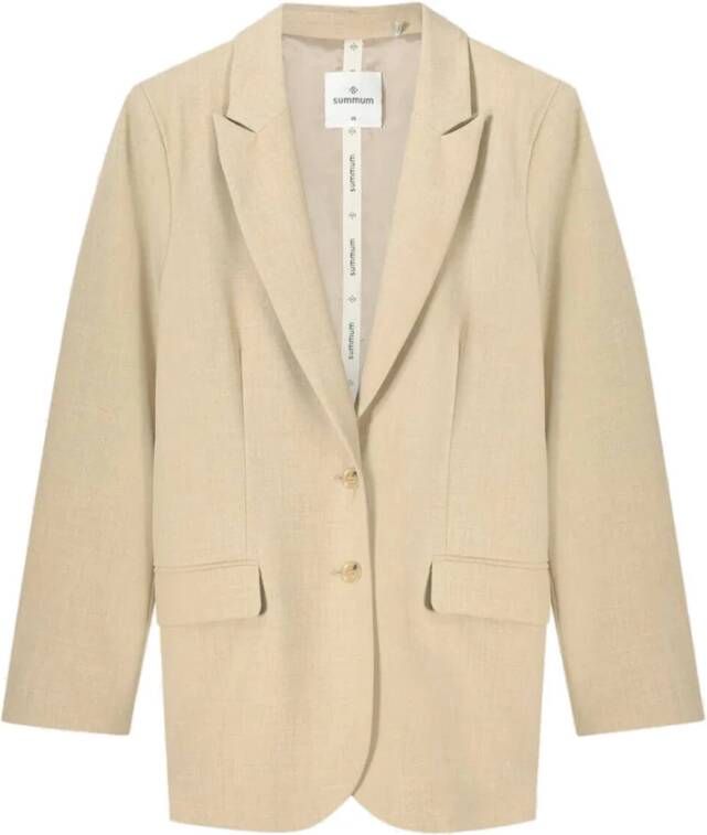 Summum Woman Bruine Melange Damesblazer Brown Dames