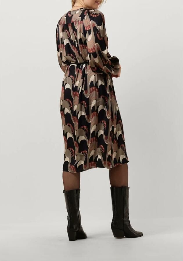 Summum Woman Multicolor Art Deco Print Jurk met Riem en Zakken Meerkleurig Dames - Foto 3