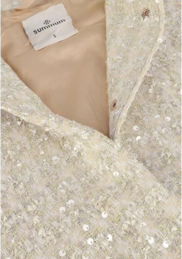 Summum Woman Tweed Sequins Jas Stijlvol Model Beige Dames - Foto 2