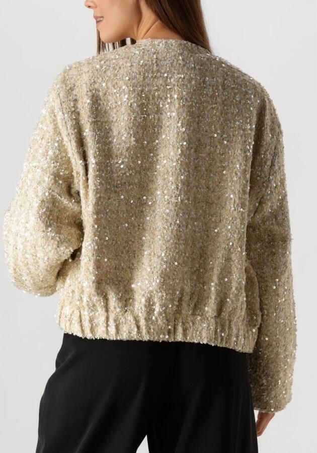 Summum Woman Tweed Sequins Jas Stijlvol Model Beige Dames - Foto 3