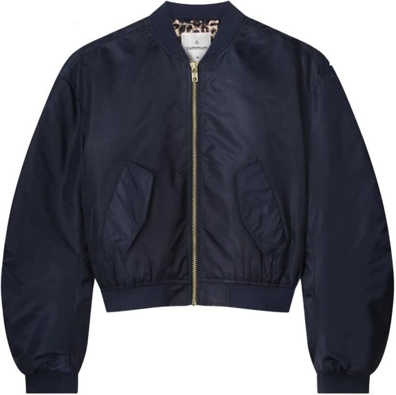 Summum Woman Bomberjack in stijlvol ontwerp Blue Dames