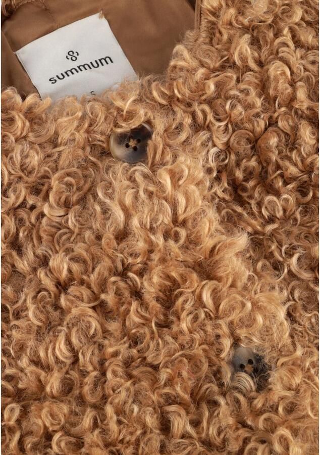 Summum Woman Bruine Faux Fur Jas Stijlvol Warm Brown Dames - Foto 2