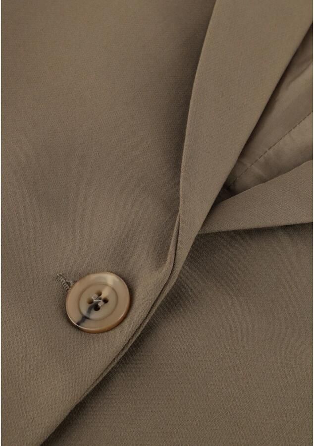Summum Woman Donkergroene Blazer met Ritsdetail Beige Dames - Foto 2
