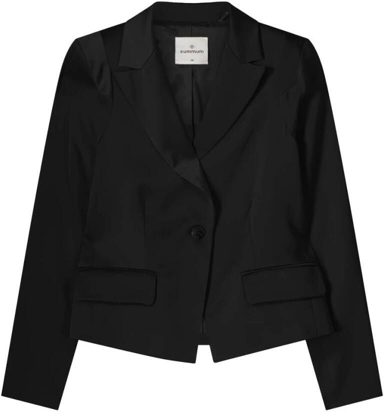 Summum Woman Crepe Viscose Blend Blazer Black Dames