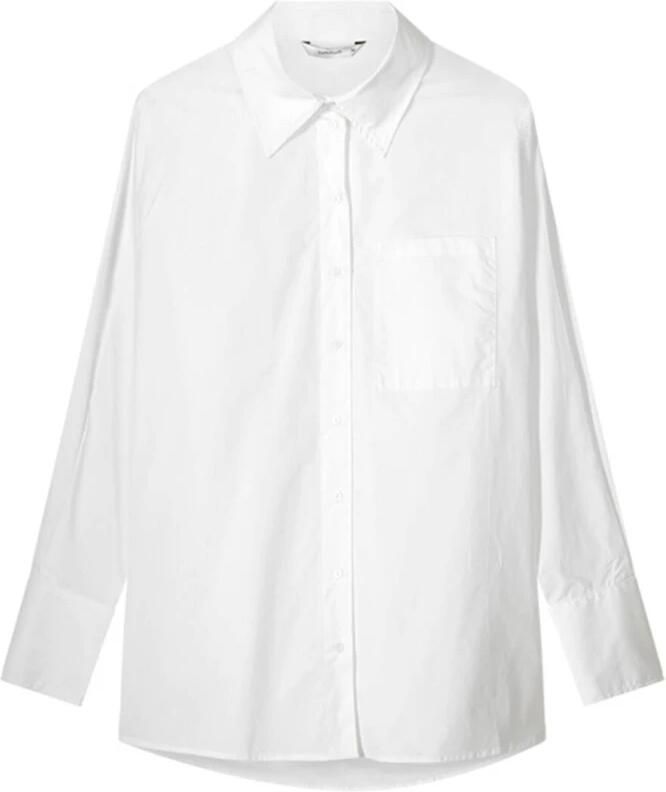 Summum Woman Crispy Poplin Blouse Amsterdam Stijl White Dames - Foto 4