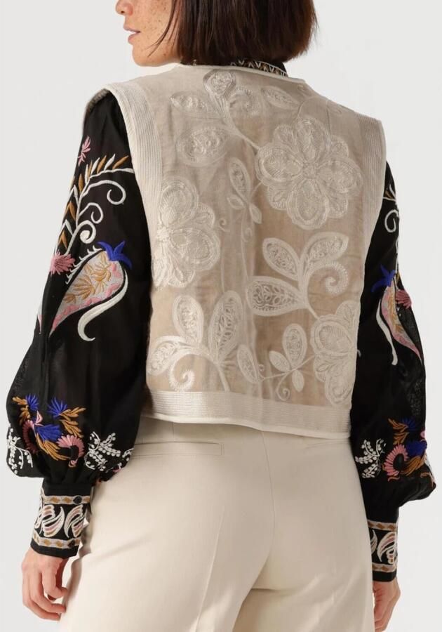 Summum Woman Geborduurde Dames Blazers Vest Beige Dames - Foto 3