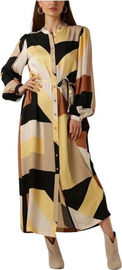 Summum Woman blousejurk met grafische print en ceintuur multi - Foto 5
