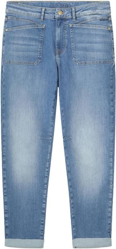 Summum Woman Zachte Tapered Jeans in Lichtblauw Blue Dames