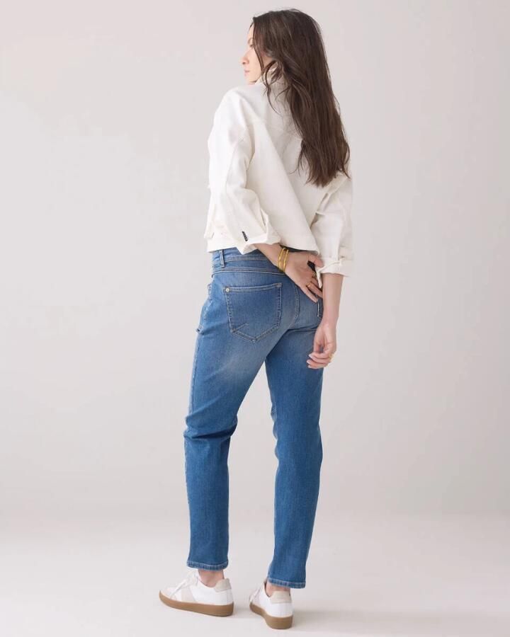 Summum Woman Zachte Tapered Jeans in Lichtblauw Blue Dames - Foto 4