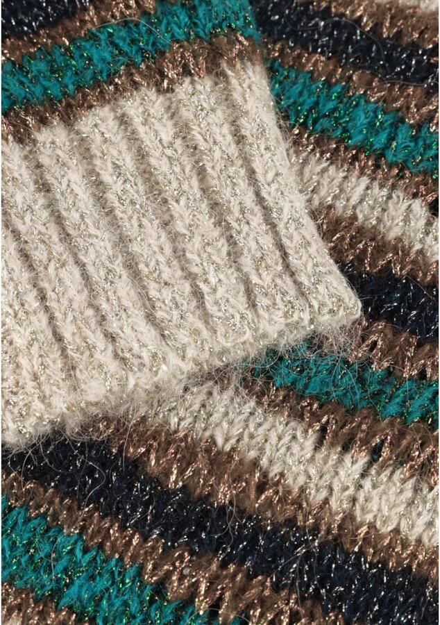 Summum Woman Kleurrijke Alpaca Lurex Gebreide Trui Multicolor Dames