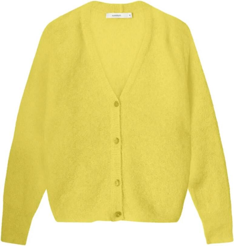 Summum Woman Lichtgewicht Alpaca Gebreide Vest Yellow Dames - Foto 3