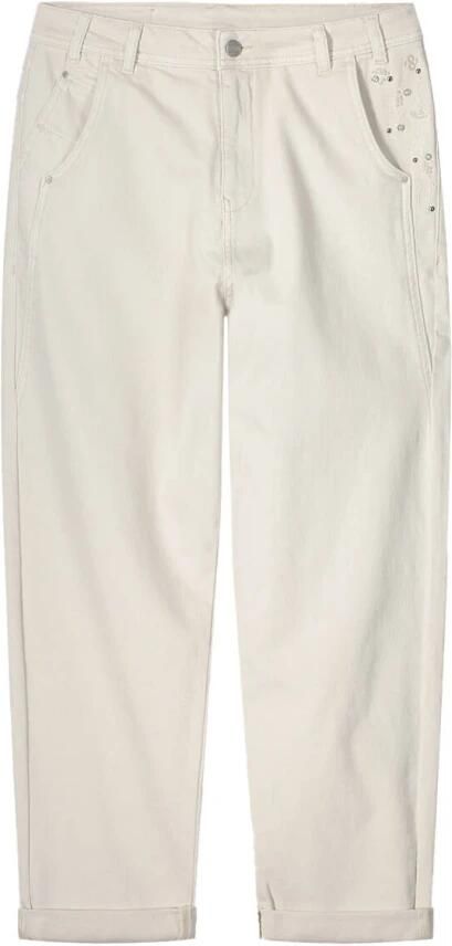 Summum Woman Premium Stretch Twill Barrel Fit Broek Beige Dames - Foto 2