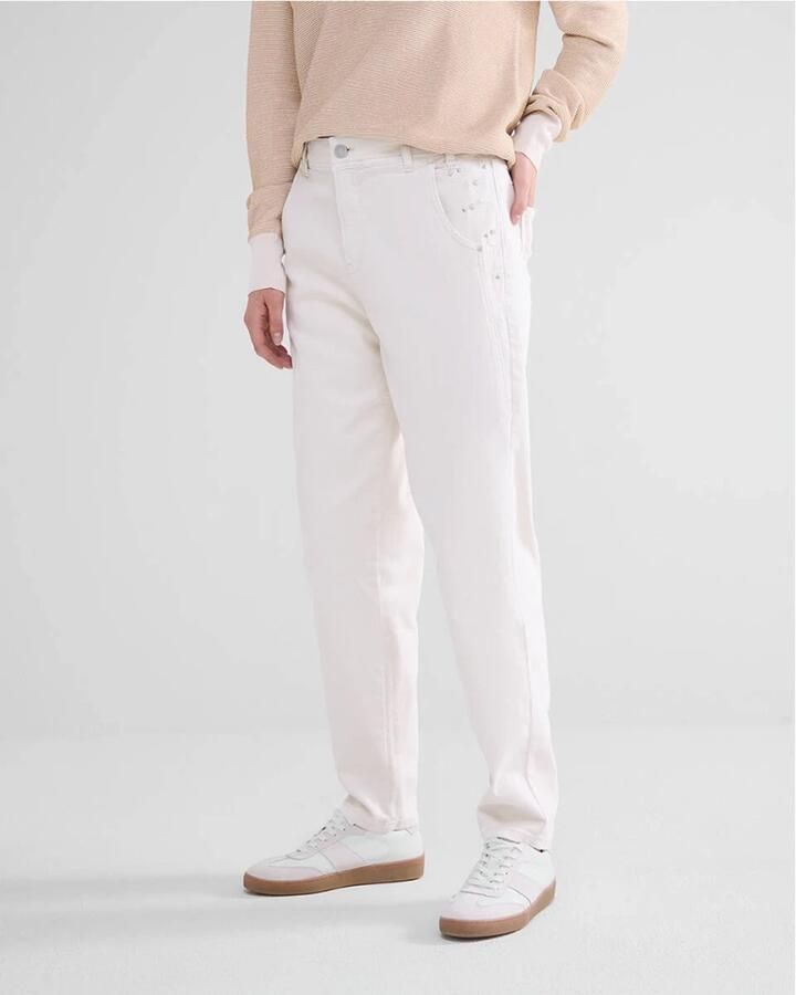 Summum Woman Premium Stretch Twill Barrel Fit Broek Beige Dames - Foto 3