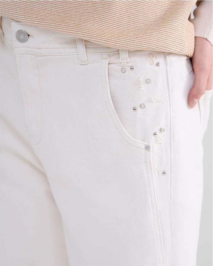 Summum Woman Premium Stretch Twill Barrel Fit Broek Beige Dames - Foto 5