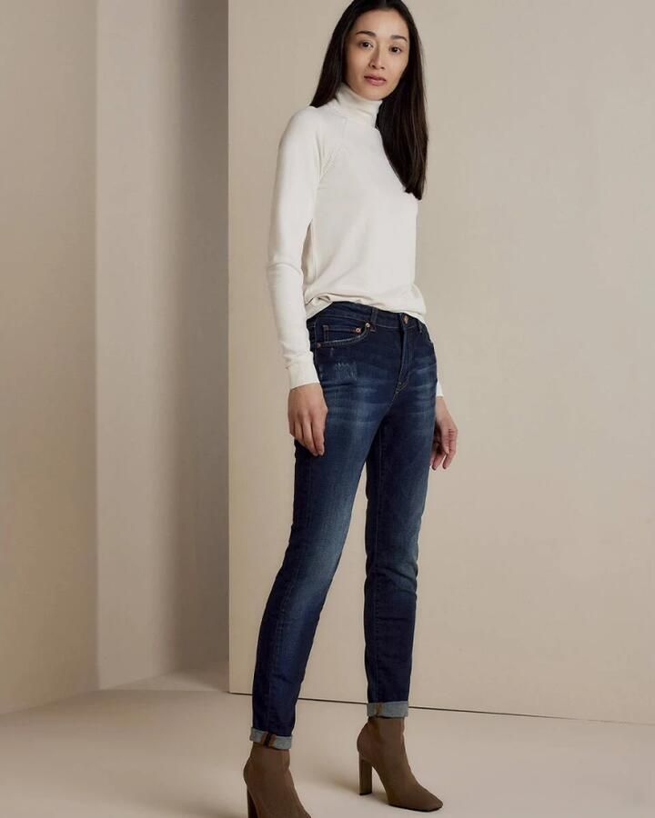 Summum tapered fit jeans Venus-5125 dark blue denim - Foto 6