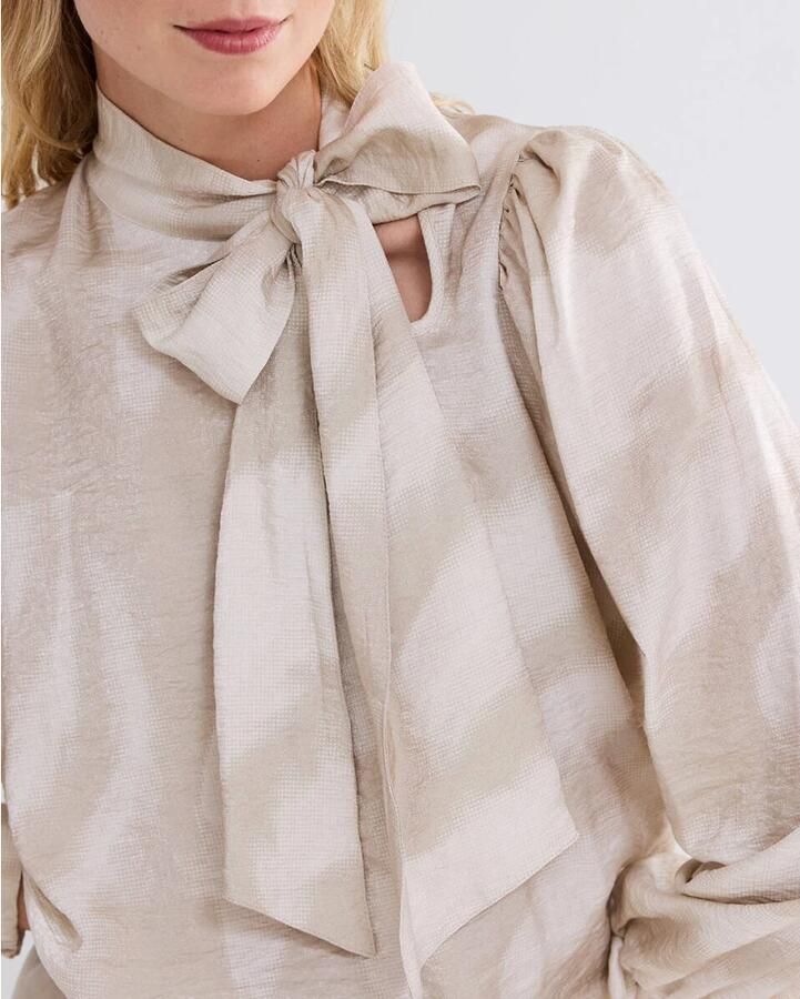 Summum Woman Veren Lange Mouw Top Beige Dames - Foto 4