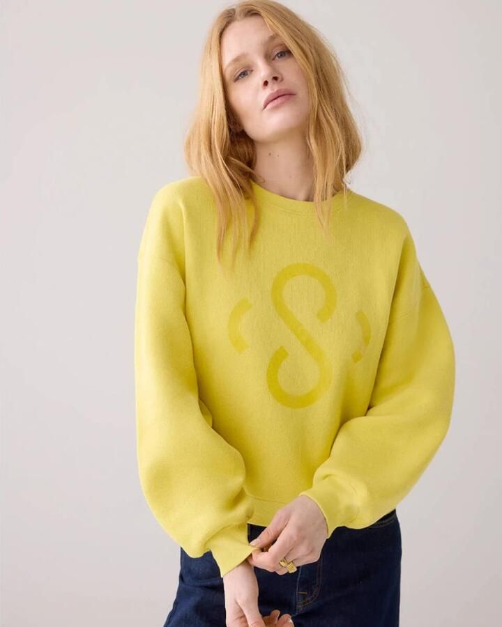 Summum Woman Vintage Sweatshirt 3s5067-30413 Yellow Dames - Foto 3