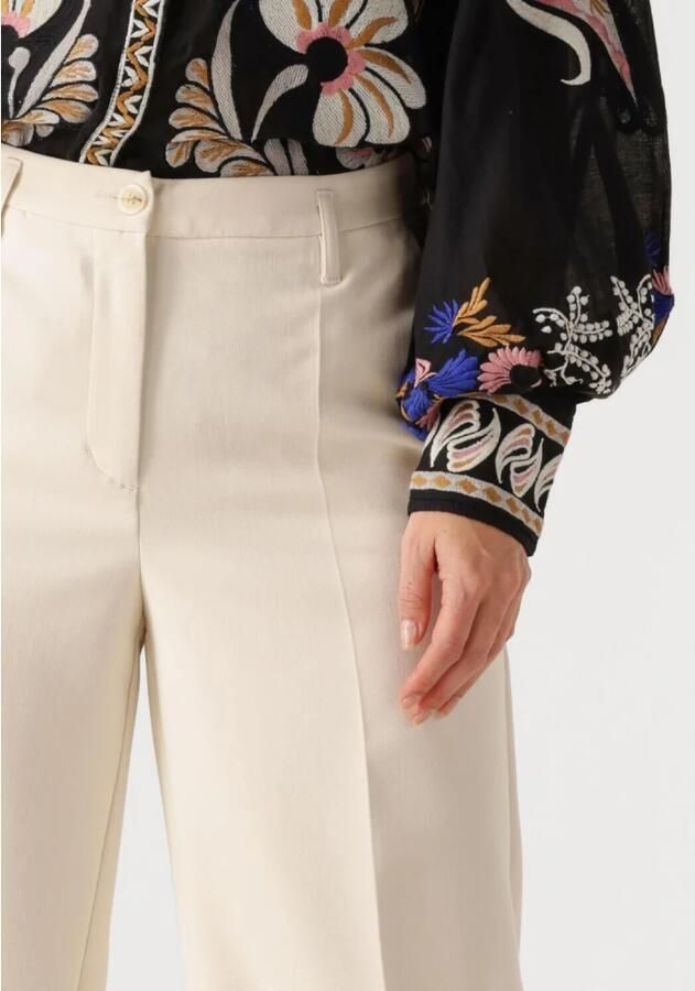 Summum Woman Wijde Pijp Broek Wit Foam White Dames - Foto 2