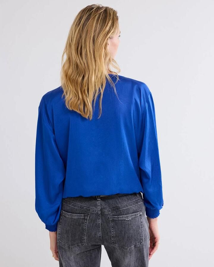 Summum Woman Zijdezachte Batwing Top Blue Dames - Foto 7